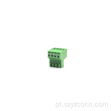 blocos terminais plugáveis ​​4P verde fêmea de 2,54 mm